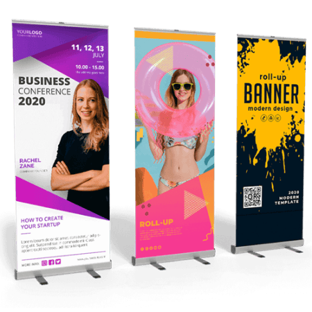 Same Day Roller Banners available as Passion Print